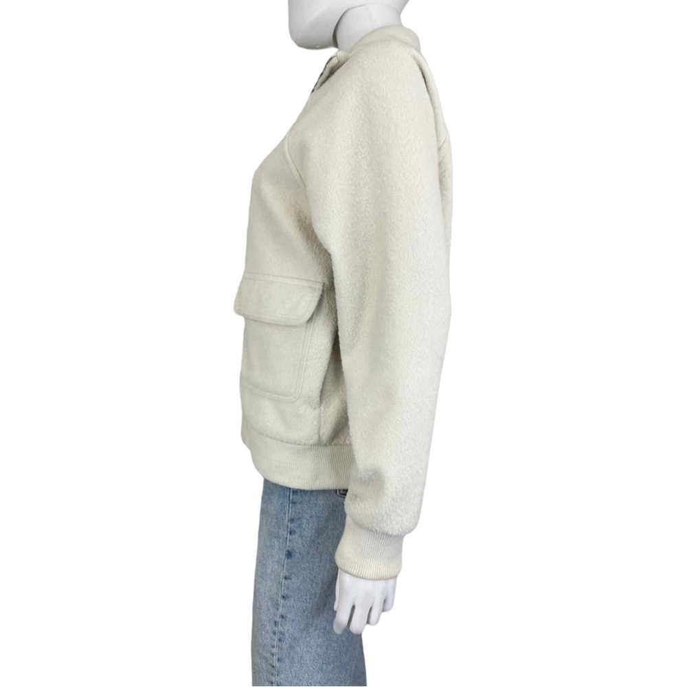 joie Cream Fleece Jacket Size S D0654 - Picture 5 of 14
